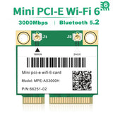 Wifi 6/5/4 Bluetooth Mini PCI-E Wireless Card Network