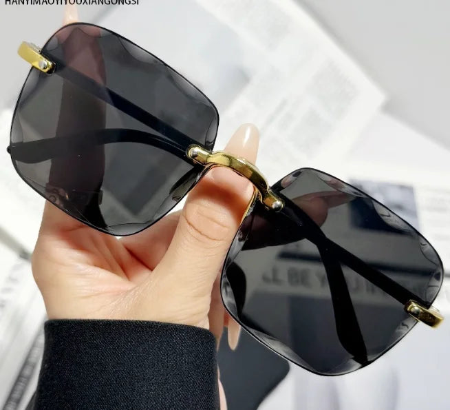 2024 New Frameless Cut Edge Sunglasses Fashion Summer