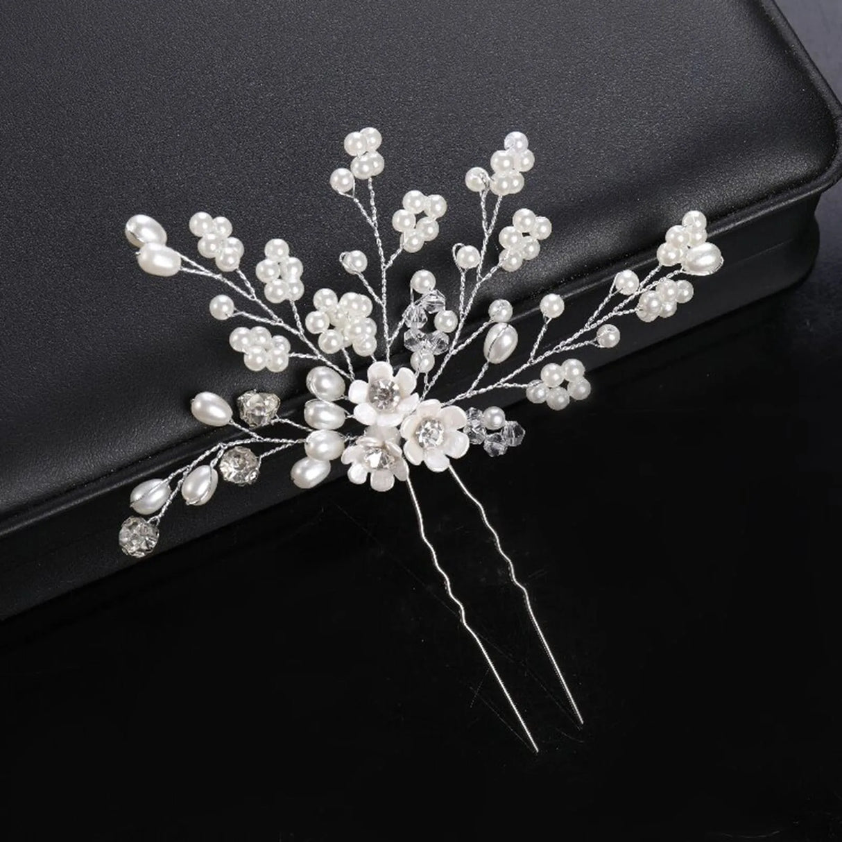 Bride Wedding Hairpins Artificial Pearls Headpieces U Shaped