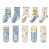 5 Pairs Children's Socks Cotton Non-slip Socks Floor