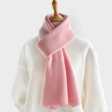 luxury cashmere knitted scarves solid color women or