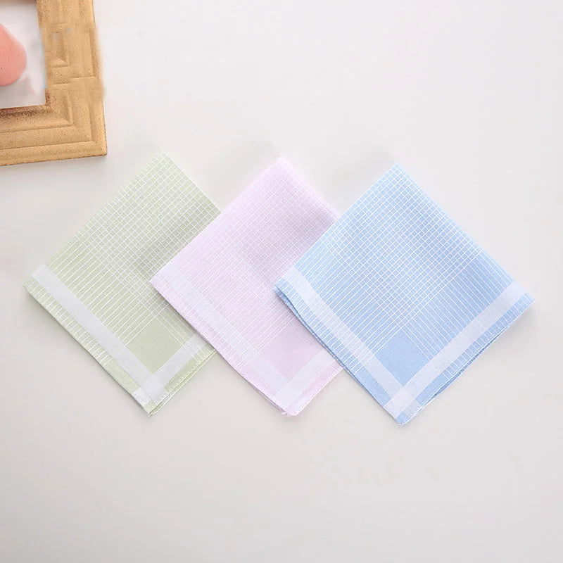 5pcs/Lot 29CM Luxury Cotton Stripe Lace Printed Women