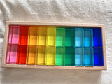 New Design Montessori Toys See Through Rainbow Lucite