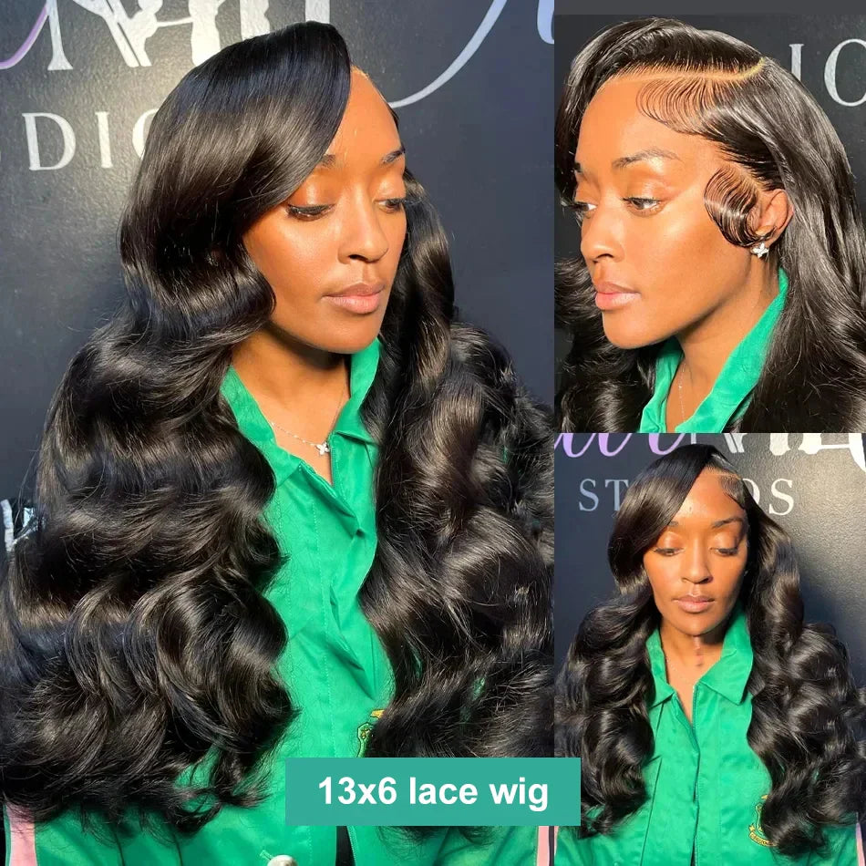 220% Body Wave 13x6 HD Transparent Lace Frontal