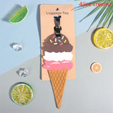 1PC Cute Cartoon Hawaiian Flamingo Silicone Luggage Tag