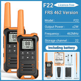 2PCS Baofeng F22 Walkie Talkie Portable Mini Communication