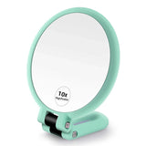 Magnifying Handheld Mirror ,Travel Folding Hand Held Mirror,Double