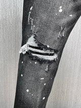2024 Hot Men Jeans Denim Pants Hole Slim
