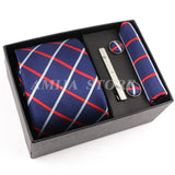 Men's Tie Gift Box With Neckties Handkerchiefs Cufflinks
