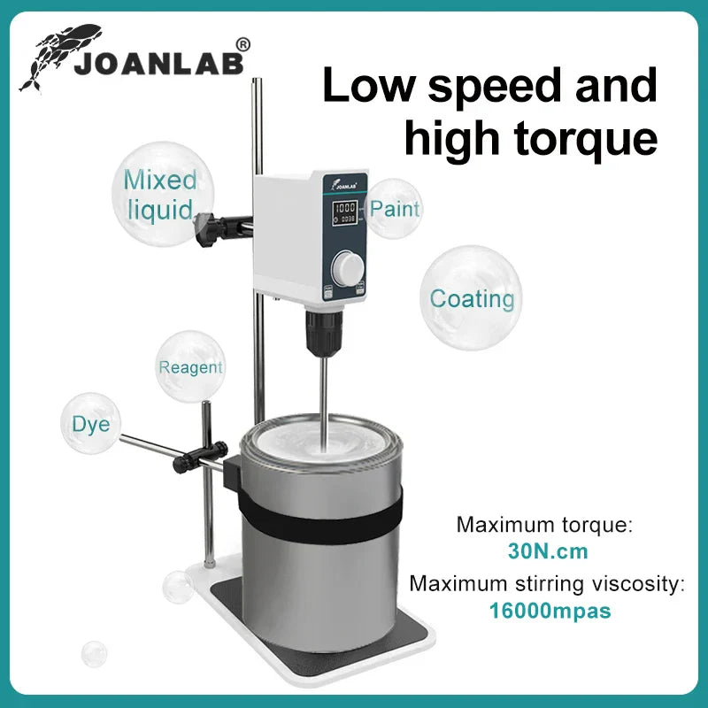 JOANLAB Liquid Mixer Lab Electric Stirrer Digital Display