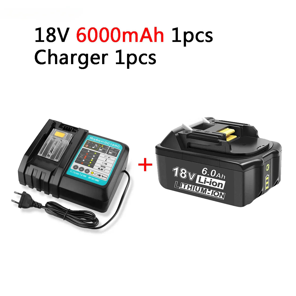 for Makita 18V 6000mAh Rechargeable Power Tools Battery