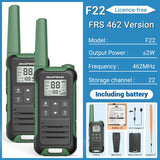 2pcs Baofeng F22 PMR FRS Walkie Talkie Type-c