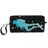 Born To Dive Padi Flag Cosmetic Bag Women