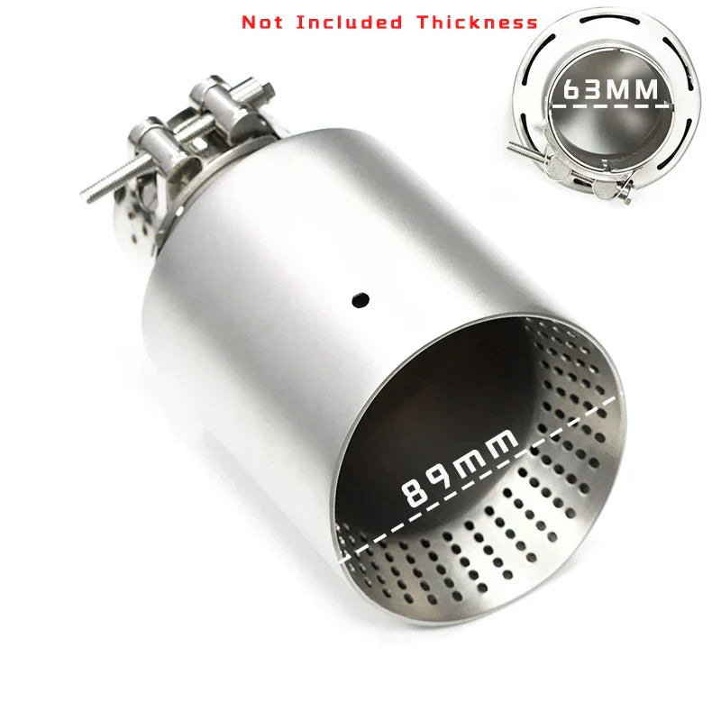 1 Pcs Matte Stainless Steel Car Exhaust Tip