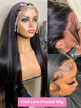 40 46 Inch 13x4 Straight Lace Front Wig