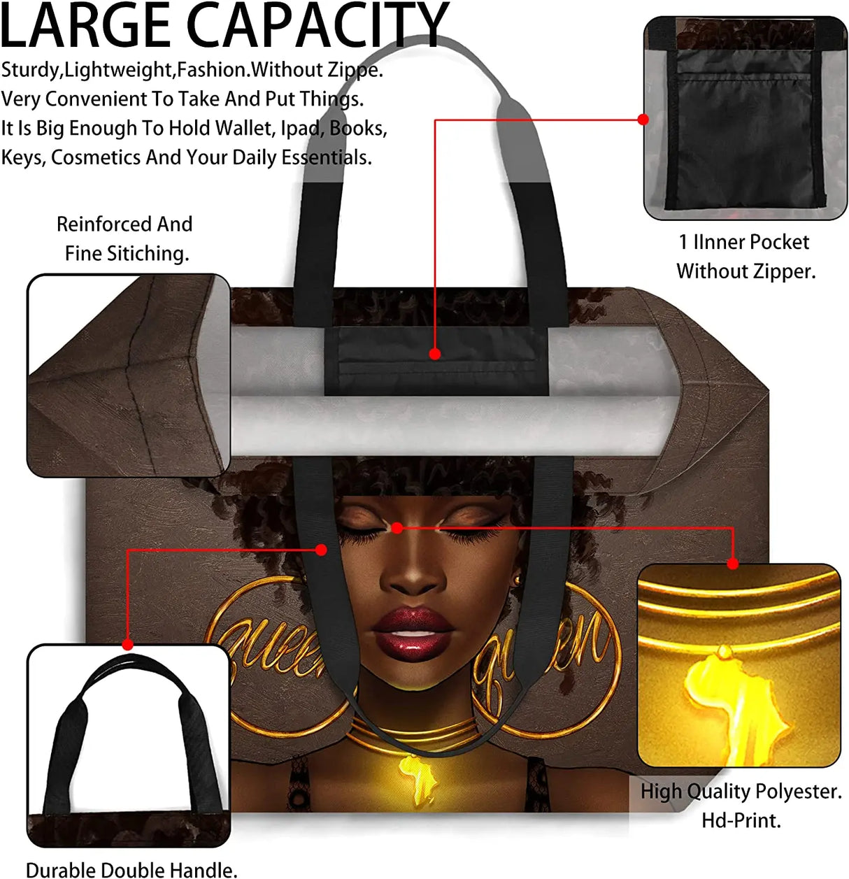 Women Tote Bags African American Women Satchel Handbags
