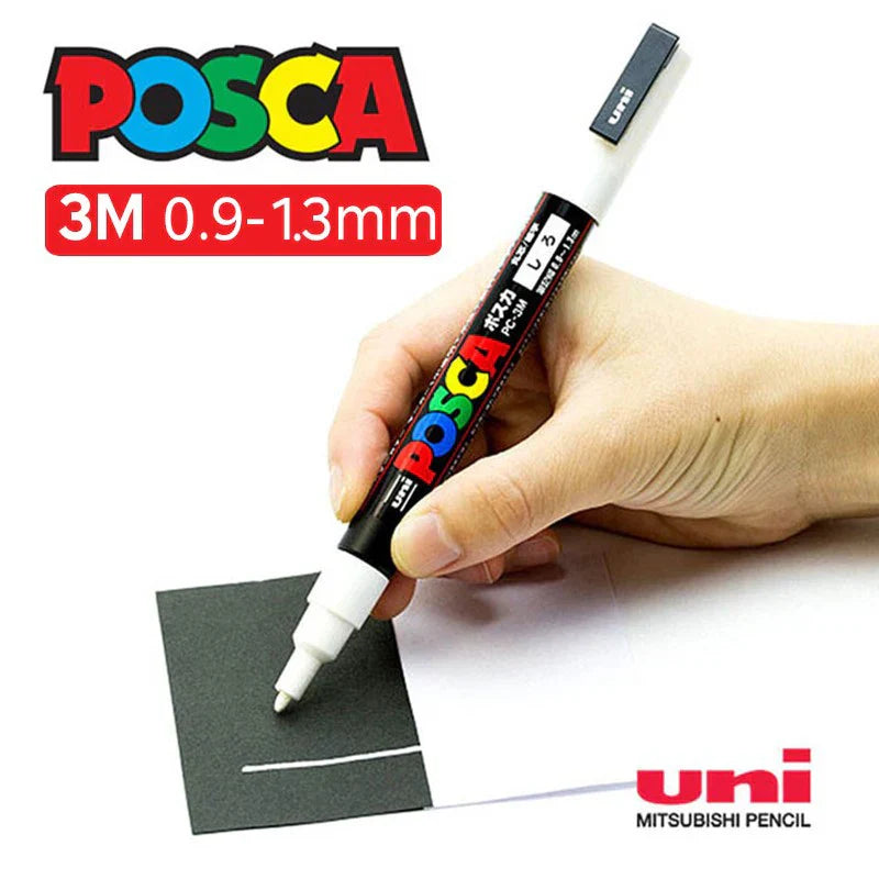 Uni Marker Pen, PC-3M Acrylic posca marcadores permanent