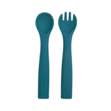 Food Grade Baby Soft Silicone Spoon Fork Set