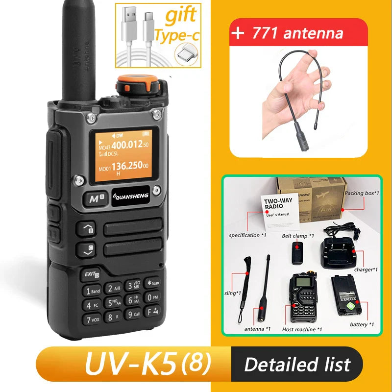 Quansheng UV K5 (8) Walkie Talkie Portable Am