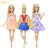 3 Sets Fairy Tale Classic Princess Doll Dresses