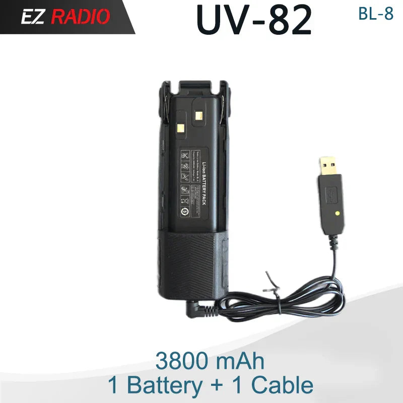 Baofeng UV 82 Battery BL-8 Walkie Talkies Ham
