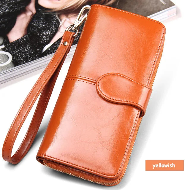 2024 Women's Genuine Leather Long Wallet