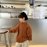 Children Winter Sweater Korean Style Baby Crewneck Top