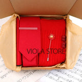 Viola Design 5PCS Gift Box Solid Cotton Sock