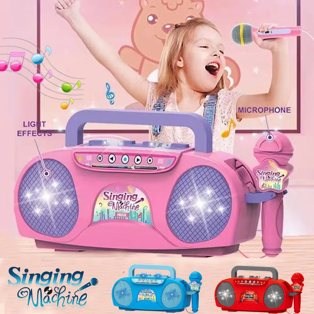 Kids Microphone Karaoke Machine Music Instrument Toys with