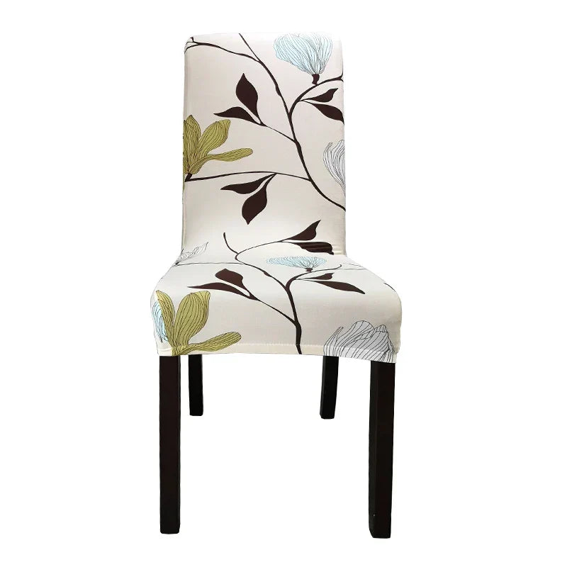 floral chair covers spandex elastic for dining room