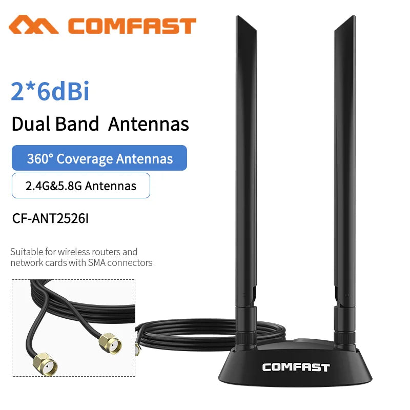 Tri Band 2.4/5Ghz/6Ghz High Gain Omni Directional Extension