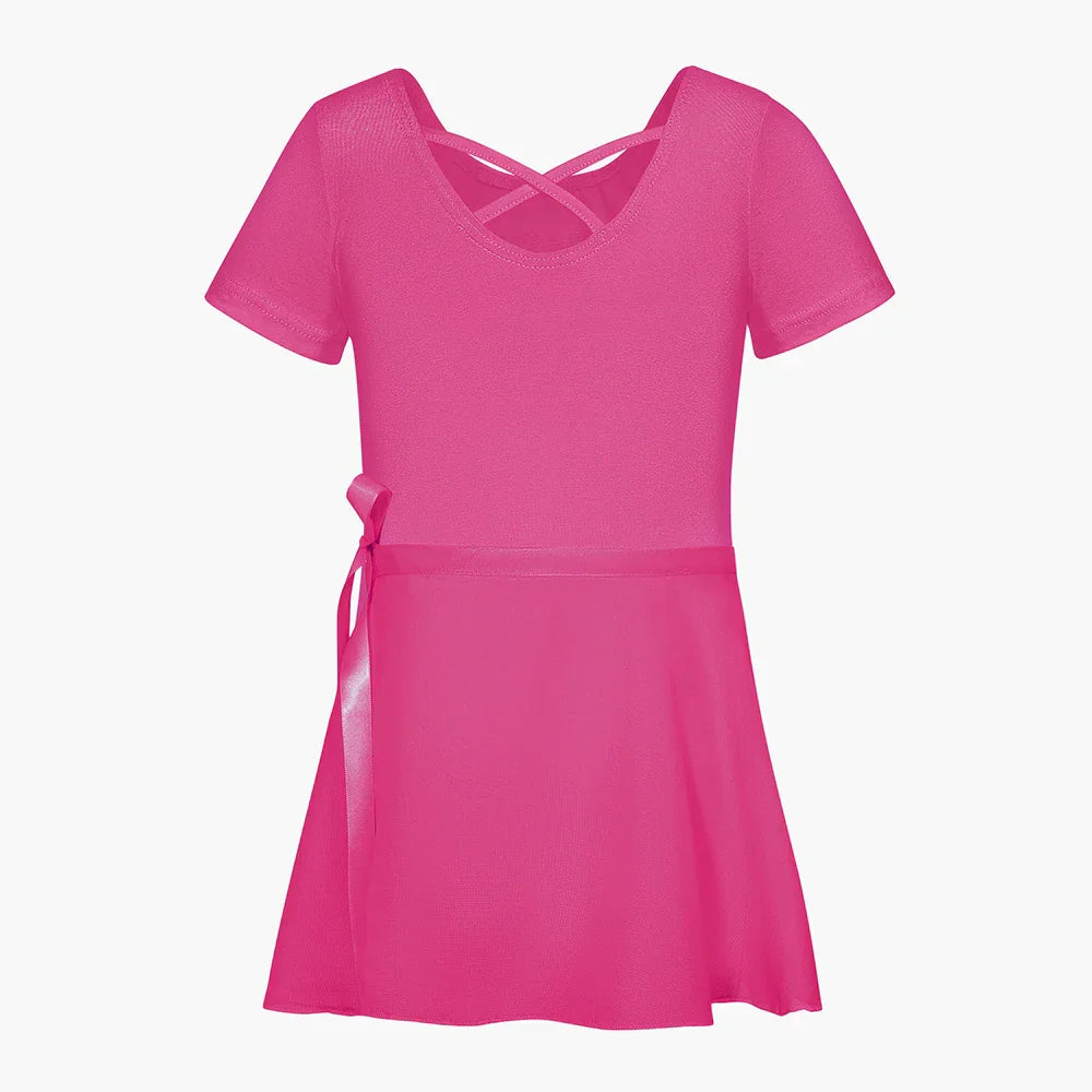 Gymnastics Leotards for Girls Dance Skirted Clothes Kids