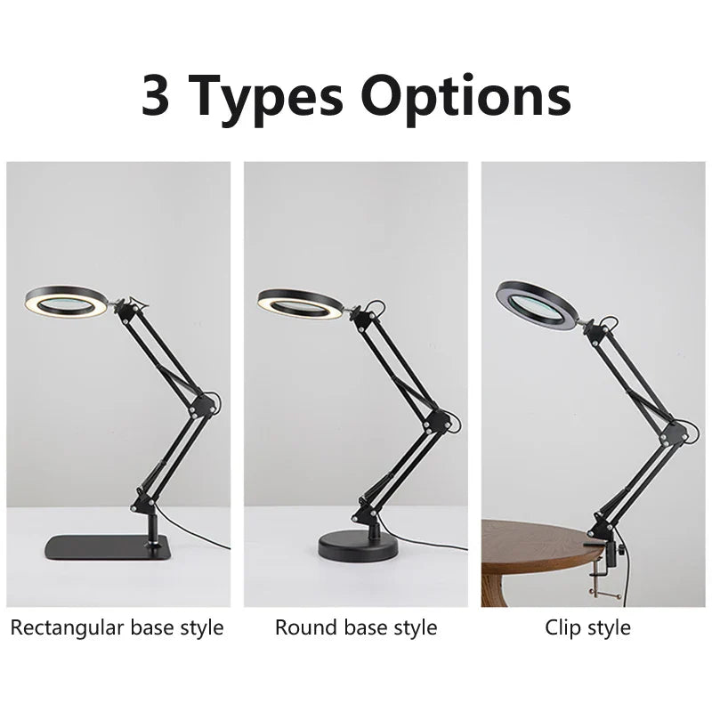 5x 30x Flexible Clamp-on Table Lamp with LED