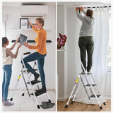 3 Step Ladder EFFIELER Folding Step Stool