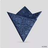 Men Pocket Square Vintage Paisley Blazer Chest Flower