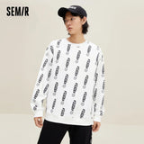 Semir Sweatshirt Men Loose Round Neck Comfortable Fleece