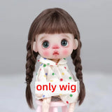 Doll Wig Bangs Ponytail Curly Soft Mohair Wig