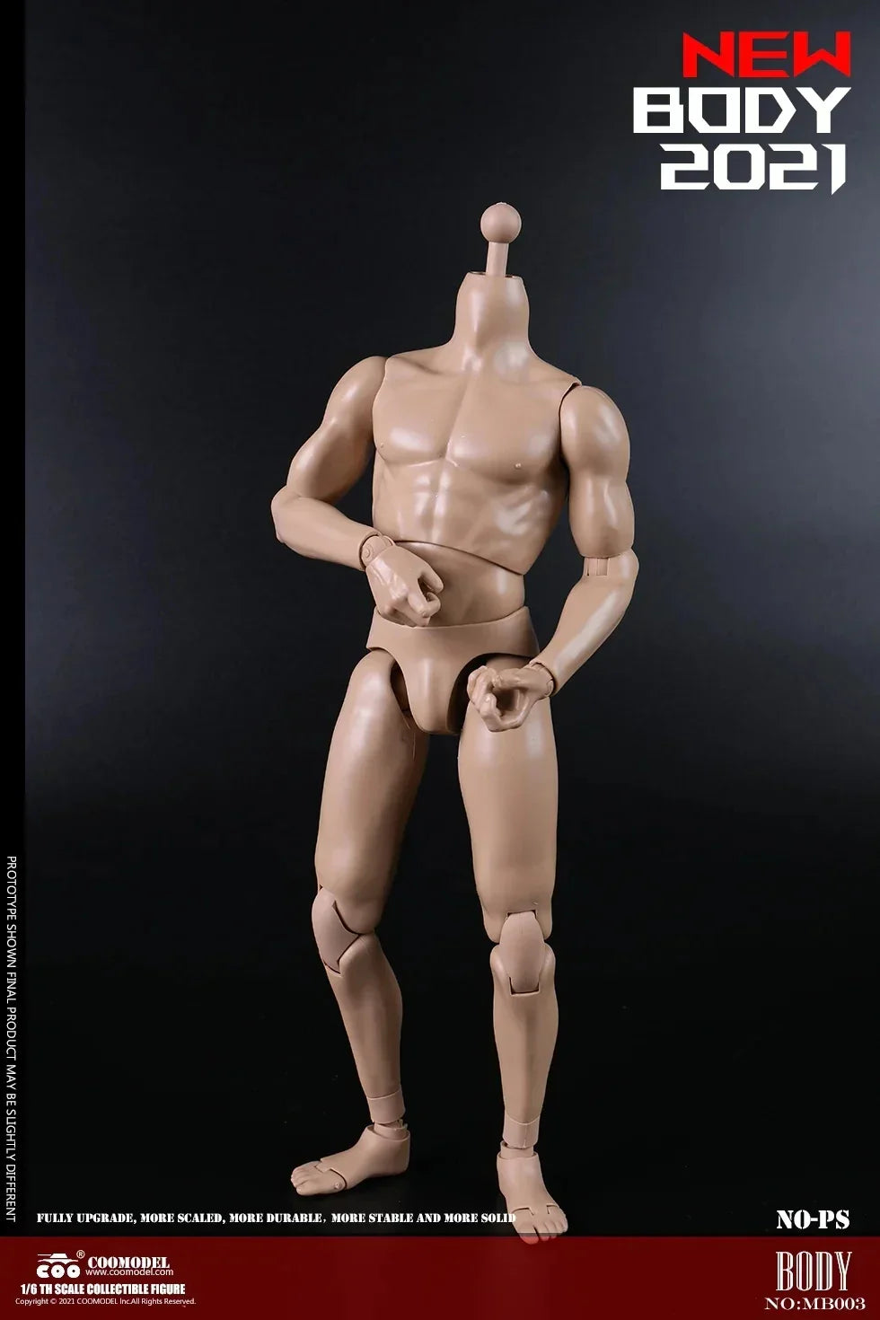 COOMODEL 1/6 Standard Muscle Male Soldier Body MB001