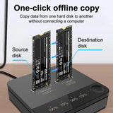 USB 3.1 M.2 SATA Dual-Bay SSD Enclosure Dock