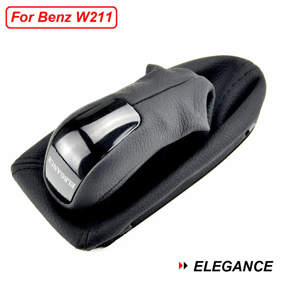 Car Accessories For Mercedes Benz W211 Automatic Speed Gear Stick Shifter Knob Lever HandBall Gaiter Boot Leather Cover Case