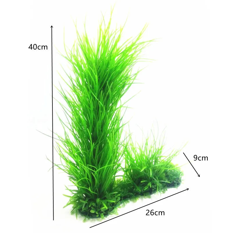 24-52cm Large Aquarium Plants Plastic Grass Fish Tank