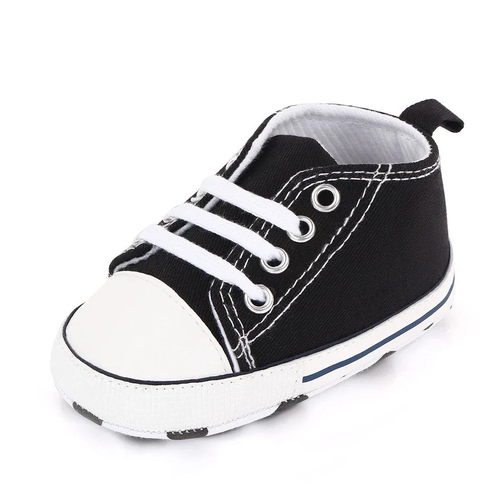 Baby Canvas Classic Sneakers Newborn Print Star Sports