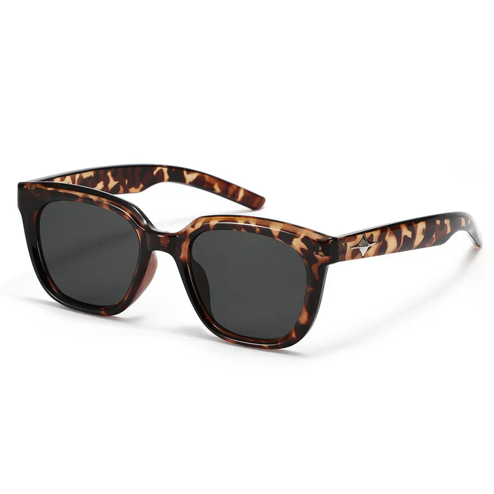 DDDLONG Retro Fashion Square Sunglasses Women Men Sun