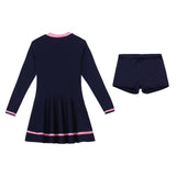 Kids Girls Rash Guard Swimsuit Beachwear Long Sleeve