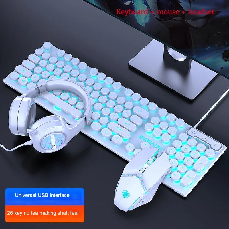 Cool Backlit Floating Button Design 104 Keys Waterproof