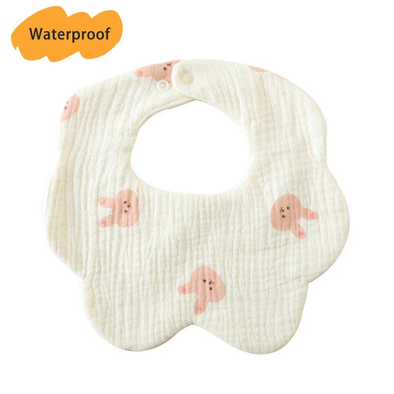 New Thickened 7 Layers Cotton Waterproof Baby Bibs