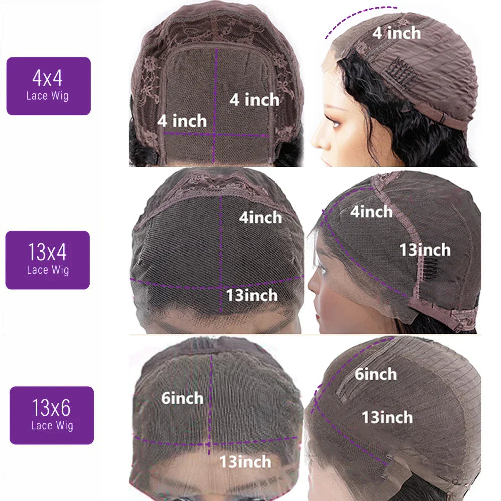 Transparent Remy Deep Wave Lace Front Wig 13x4