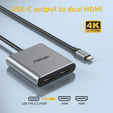 USB C to Dual HDMI Hub 4K60Hz Docking