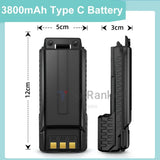 BF-F8HP Battery BaoFeng UV-5R USB Type c Original