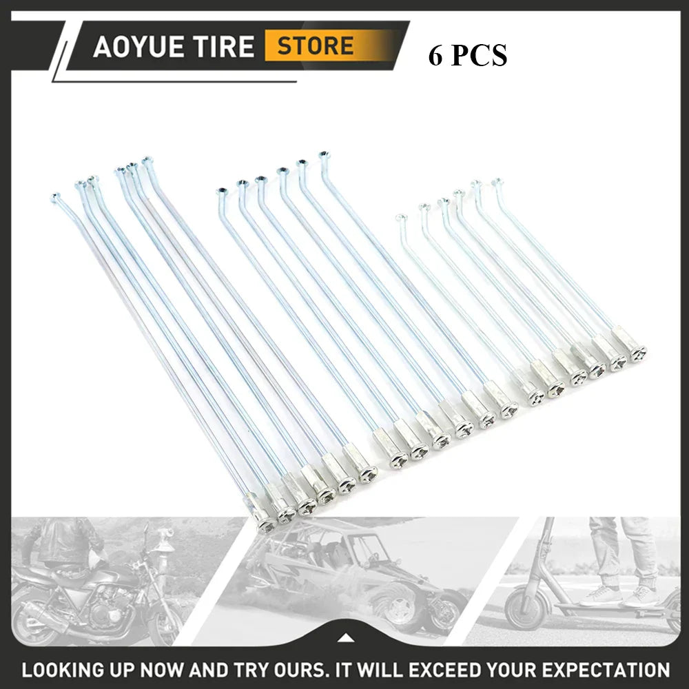 6PCS Spokes Wire Circle Nipples 18 19 21